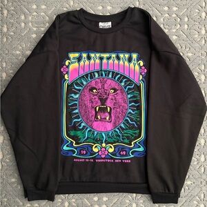 Women’s Black Carlos Santana Graphic Sweatshirt - Size XL